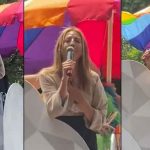 «Te amo»: Mafe Walker da mensaje alienígena en marcha LGTBI+ "Te amo": Mafe Walker da mensaje alienígena en marcha LGTBI+