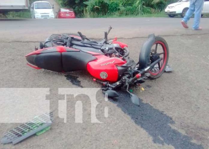 2 Motociclistas lesionados en el municipio de Villa Sandino, Chontales