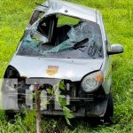 Taxista sufre accidente de tránsito en Jalapa Taxista sufre accidente de tránsito en Jalapa