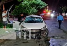 Vivo de milagro y sin golpe tras volcarse en la pista de Waspan Sur, Managua Vivo de milagro y sin golpe tras volcarse en la pista de Waspan Sur, Managua