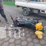 Accidente de tránsito deja a motociclista lesionado en La Libertad, Juigalpa Accidente de tránsito deja a motociclista lesionado en La Libertad, Juigalpa