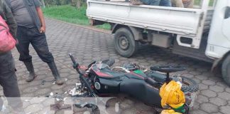 Accidente de tránsito deja a motociclista lesionado en La Libertad, Juigalpa