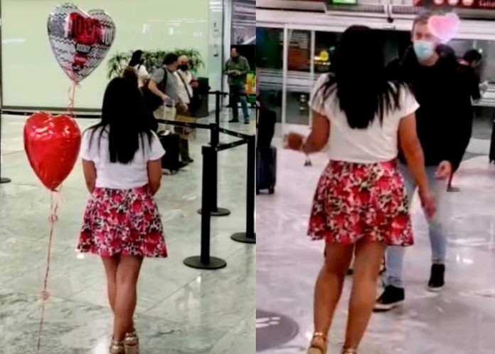 .4 Joven va a recibir a su novio virtual pero no la reconoce