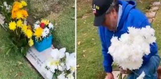Lloraron por su abuela fallecida, aunque se trataba de la tumba equivocada