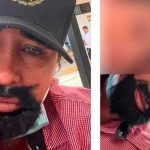 Se disfraza de hombre para celebrar el Día del Padre junto a sus hijos Se disfraza de hombre para celebrar el Día del padre junto a sus hijos