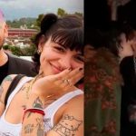 Christian Nodal y Cazzu se dan "tremendo beso" en concierto de Bolivia