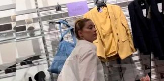 Captan a Amber Heard comprando ropa en tienda de bajo costo