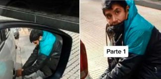 Ladrón intenta robar un carro sin saber que el dueño está adentro