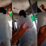 Señora agarra a golpes al chófer por no bajarla donde ella quería Señora agarra a golpes al chófer por no bajarla donde ella quería