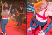 Fanática derriba a Fher, vocalista de Maná durante un concierto Fher, vocalista de Maná es derribado por una fanática
