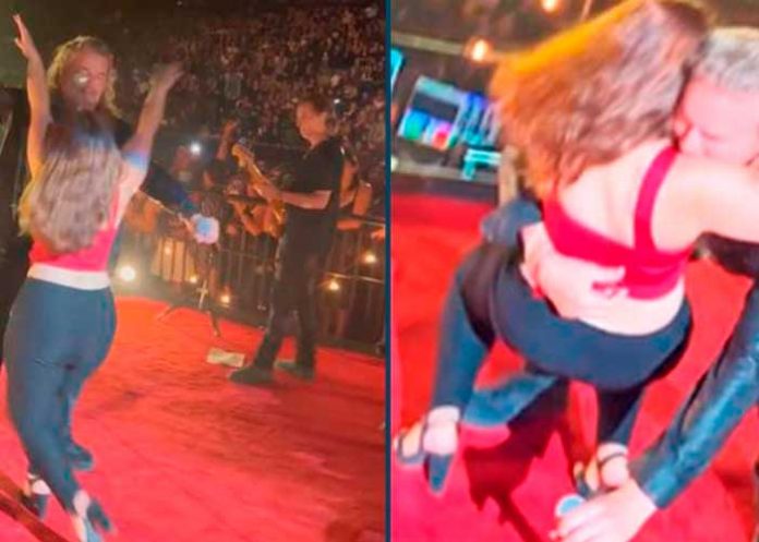 Fher, vocalista de Maná es derribado por una fanática