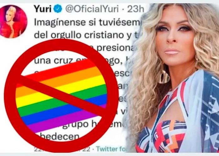 .4 Yuri se hace viral por proponer el mes del orgullo cristiano