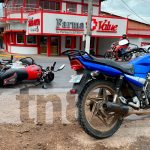 Encontronazo entre dos motos dejó un lesionado en Juigalpa, Chontales Encontronazo entre dos motos dejó un lesionado en Juigalpa, Chontales