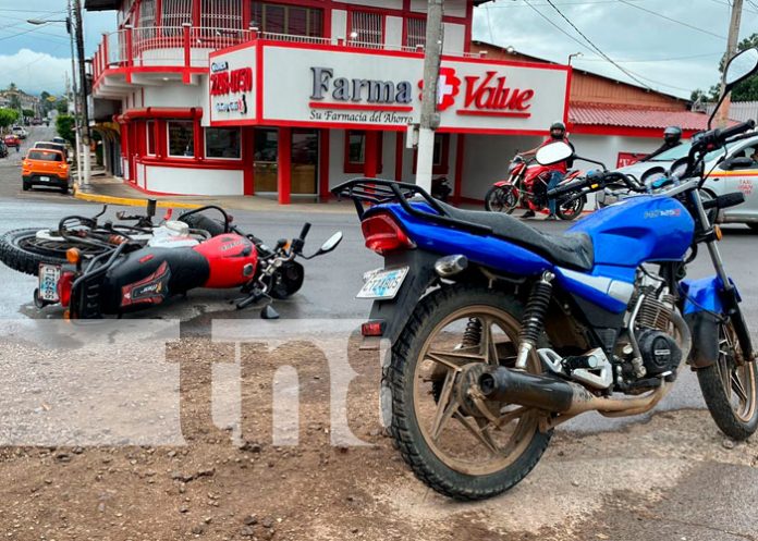 54 Encontronazo entre dos motos dejó un lesionado en Juigalpa, Chontales