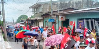Realizan caminata en San Carlos, en respaldo al buen gobierno de Nicaragua