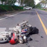 Choque entre motocicleta y camioneta deja 6 lesionados en Tipitapa Foto: Choque entre motocicleta y camioneta deja lesionados en Tipitapa / TN8