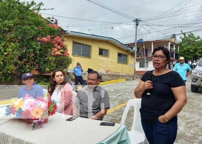 Alcaldía de Boaco inaugura nueva calle adoquinada