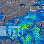 Fenómeno climático a más de 700 km al este de Bluefields Fenómeno climático se ubica a más de 700 km al este de Bluefields