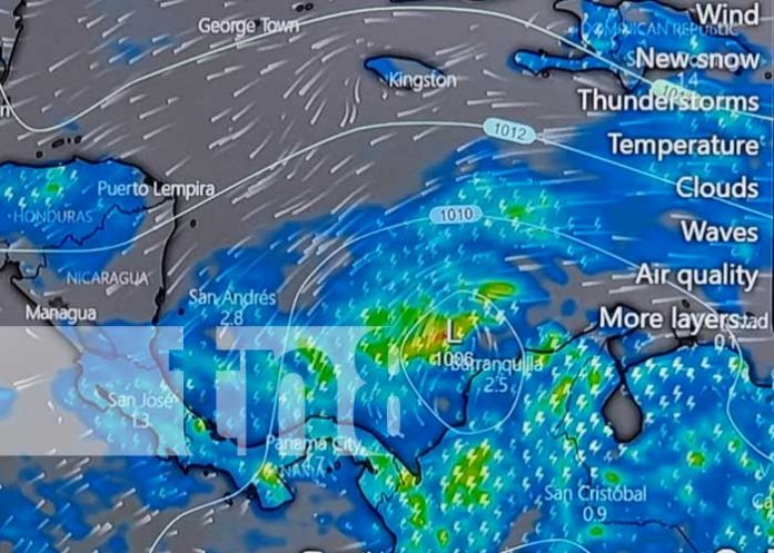 CNH-1 Fenómeno climático se ubica a más de 700 km al este de Bluefields