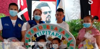 Reciben segunda entrega de paquetes alimenticios en Tipitapa