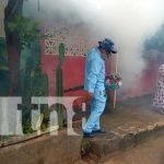 Prevención de enfermedades vectoriales en el barrio Georgino Andrade, Managua Fumigación y abatización en barrios de Managua