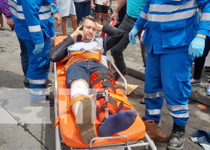 accidente-ceibita-2 Aparatoso accidente con fractura en Managua