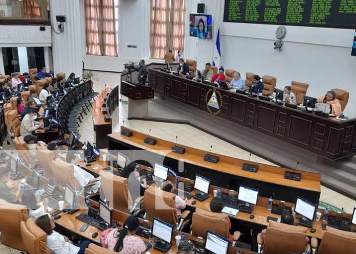Sesión en la Asamblea Nacional de Nicaragua