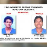 Bilwi presenta a 10 sujetos capturados por delitos de peligrosidad Personas detenidas por cometer delitos en Bilwi