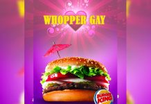 Burger King presenta ‘Whooper’ para celebrar el mes del orgullo LGBT Burger King Austria, presentando su último Whooper