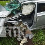 Con pierna fracturada tras aparatoso choque con un árbol en Chinandega Aparatoso accidente de tránsito en Chinandega