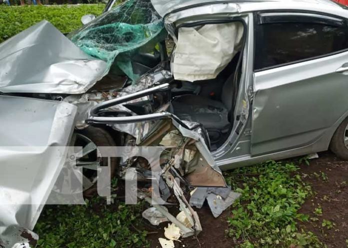Aparatoso accidente de tránsito en Chinandega