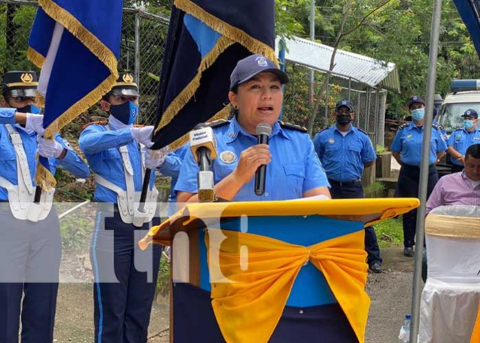 Inauguración de Comisaría de la Mujer en Cinco Pinos, Chinandega