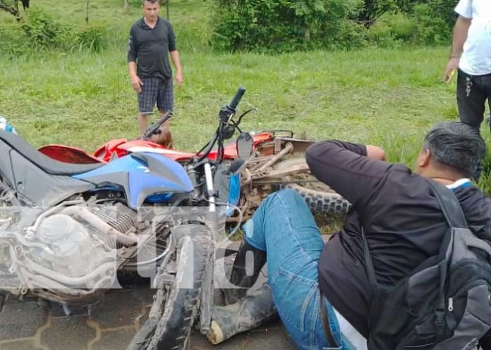 Choque frontal de motos en La Libertad, Chontales