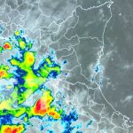 Mapa satelital de condiciones climáticas en Nicaragua