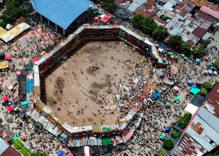 Desplome en plaza de toros dejó cuatro muertos y varios heridos en Colombia