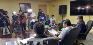Conferencia de prensa sobre precios de combustibles en Nicaragua