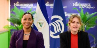 Compañeras Anasha Campbell y Mara Stotti del instituto Nicaraguense de Turismo