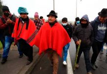 Leónidas Iza, líder indígena en Ecuador, es puesto en libertad