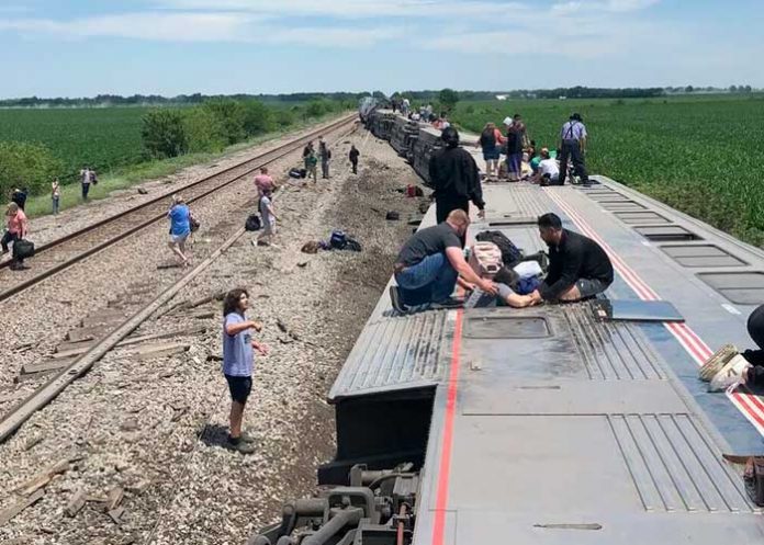 estados1 Múltiples heridos tras descarrilamiento de tren en Missouri, Estados Unidos