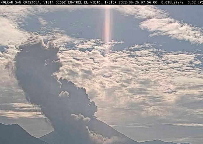 f Informe de INETER acerca de la actividad volcánica del San Cristóbal