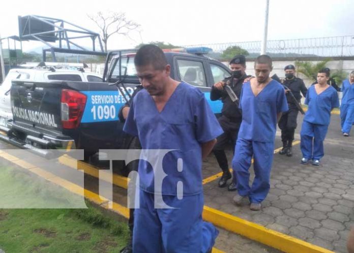 Delincuentes presos por cometer delitos en Boaco