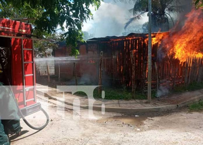 Incendio consume una vivienda en Somoto, Madriz