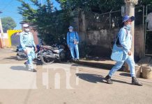 Fuera los zancudos: Lucha antiepidémica llega a más barrios de Managua Brigadistas del MINSA en jornada de fumigación por Managua