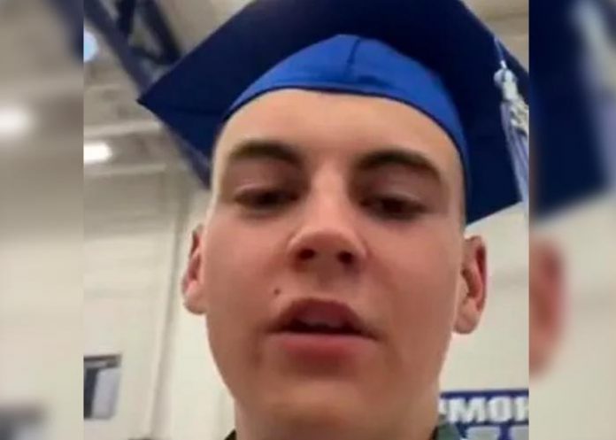gradu En plana graduación da gracias por la copia
