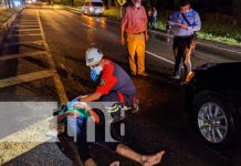 Fuerte accidente deja a una persona lesionada en la entrada a Granada Fuerte accidente de tránsito en Granada