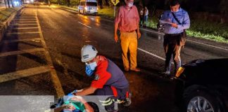 Fuerte accidente de tránsito en Granada