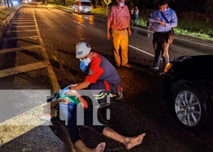 Fuerte accidente de tránsito en Granada