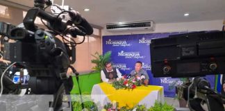 Conferencia de prensa de actividades turísticas en Nicaragua