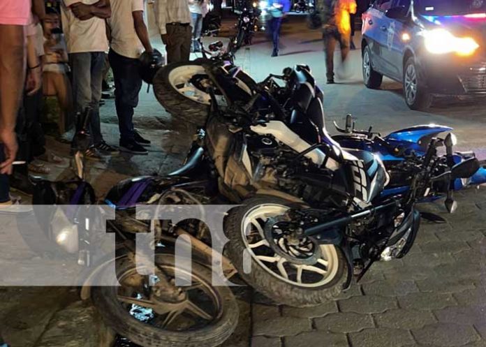 Escena de accidente de tránsito en Jalapa