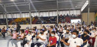 Inauguración de juegos escolares de primaria por parte del MINED